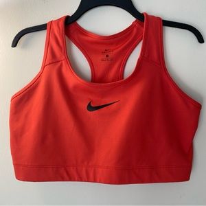 NIKE DRI-FIT Sports Bra. Size 1X. Color: Orange